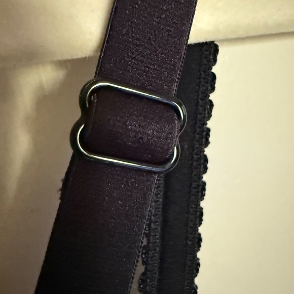 Gilligan & O'Malley Black Sheer Bustier Bra Size 36C - Picture 6 of 13